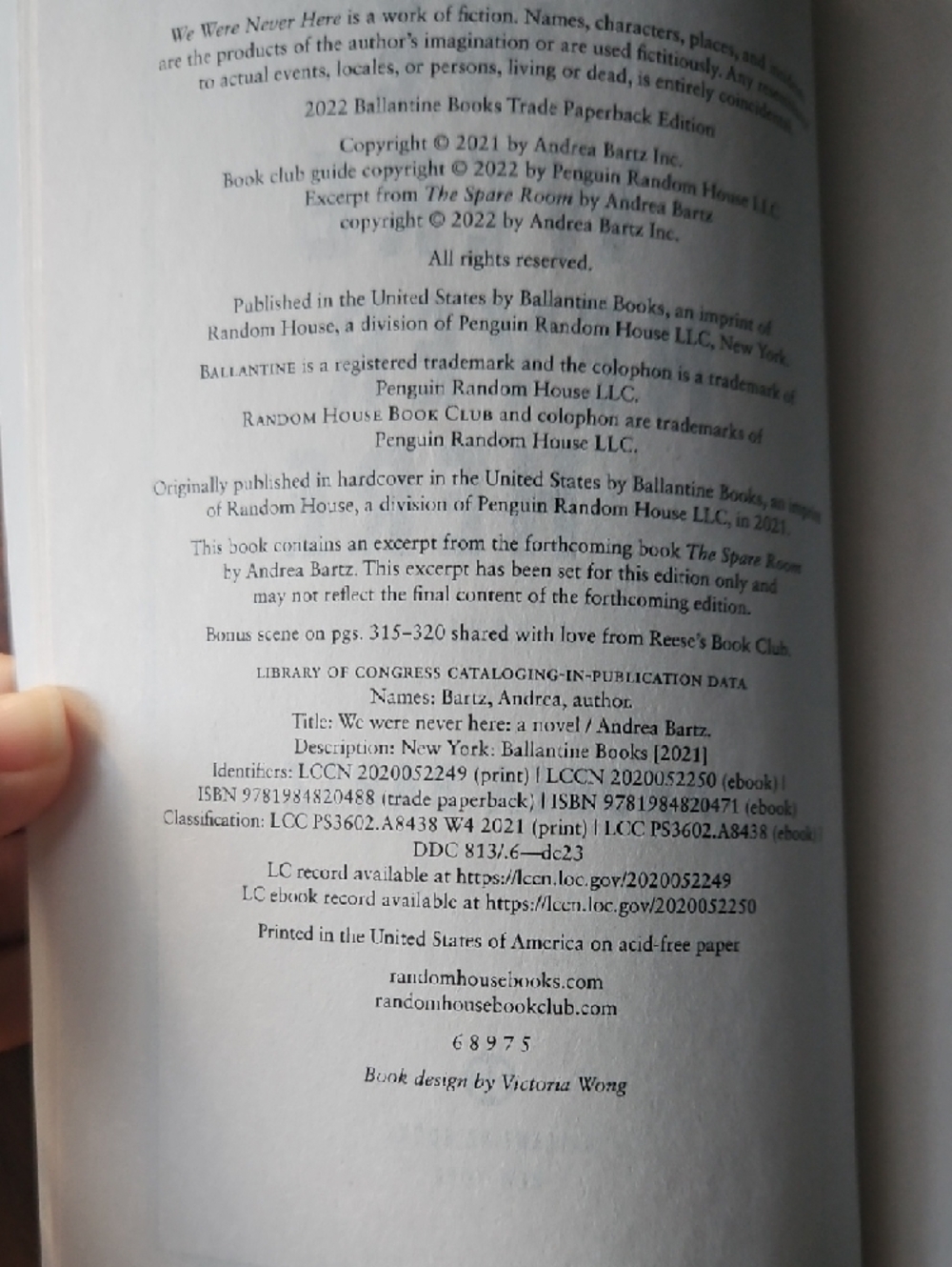 We Were Never Here by Andrea Bartz - Paperback Book - Picture 3 of 4